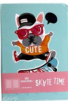 Vintager Dog Lover's Delight Vibrant Canine Design Notebook Diary For Your Thoughts A5 Diary Ruled Pages 120 Pages