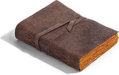 Divya Vintage Craft Handmade Leather Journal A5 Journal Plain 200 Pages
