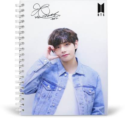 craft maniacs BTS V KIM TAEHYUNG RULED 160 PAGES DIARY FOR BTS ARMY A5 Diary RULED 160 Pages