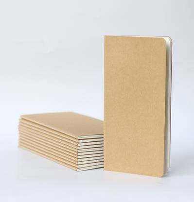 INNAXA Kraft Paper (H5 Size) Journal Notebooks,Travel Journal Pack Regular Notebook Blank 64 Pages