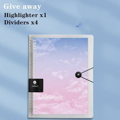 Lyla Detachable coil notebook spiral binder Cornell grid refill loose-leaf paper A5 Journal Ruled 60 Pages