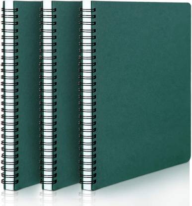 TWONE Ruled Spiral Notebook, Travel Notebooks Journal, Memo Notepad Sketchbook A5 Notebook Ruled 120 Pages