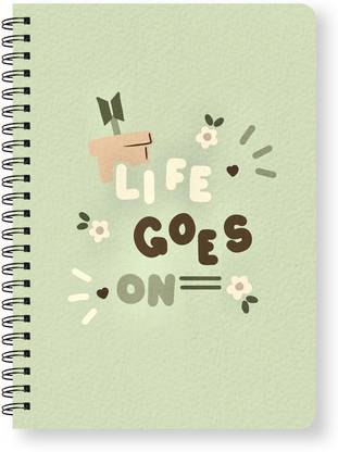 Raptech Spiral-Wiro Hard bound A5, Notebooks, For Writing Personal, Students (11854) A5 Diary Ruled 144 Pages