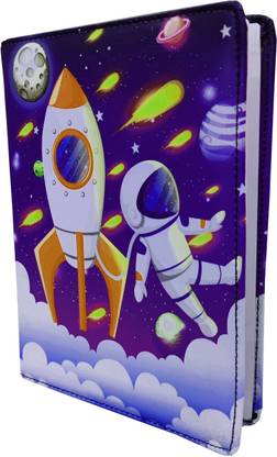 Neel Space Leather Material Diary for Kids Notebook Soft Cute Personal Design Diary B5 Notebook Ruled 160 Pages