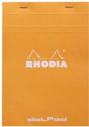RHODIA orange (80 Sheets) A5 Diary Dot pad 80 Pages