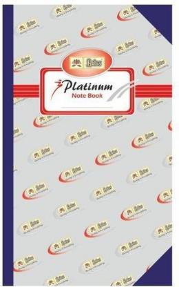 First Click Lotus Platinum Notebook (Hard Bound) 480 Page Size : 20.5 x 32.7 cm Book-size Notebook ruled 480 Pages