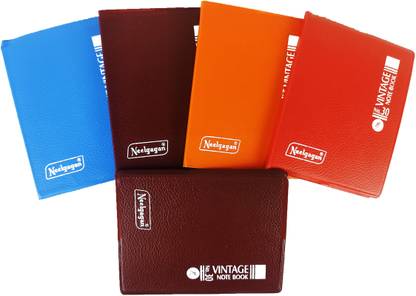 NEELGAGAN No. 30 Vintage Notebook, Soft Bound (7.5cm x 9.5cm) Assorted Notebook Ruled 160 Pages