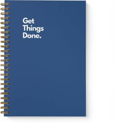 Color The Moments Get Things Done Spiral Productivity Journal A5 Diary Ruled 180 Pages