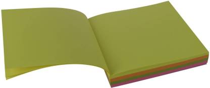 FRKB 5 x 5 Inch Multicolor Tear-Off Notepad Organizer Writing Notes Pocket-size Note Pad Unruled 220 Pages