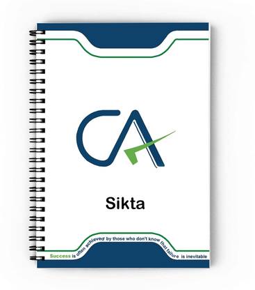 epheriwala CA Sikta / Notebook for Chartered Accountant A5 Diary Unruled 140 Pages