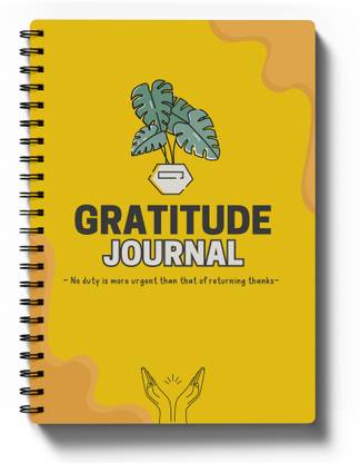 Hippie Toobi Gratitude Journal Diary with Daily Writing Prompts Postive Affirmation Self Care A5 Journal Ruled 228 Pages
