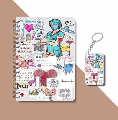 craft maniacs 2023 DOCTOR DIARY + KEYCHAIN A5 Notebook RULED 160 Pages
