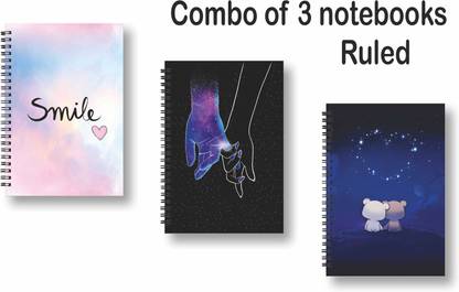 ROT RIX combo of 3 Notebooks A5 Diary ruled 144 Pages