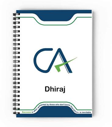 epheriwala CA Dhiraj / Notebook for Chartered Accountant A5 Diary Unruled 140 Pages