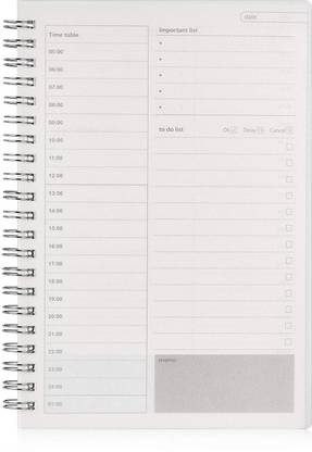 Nokingo Daily Planner Notepad, A5, Time Management for to Do List, A5 Desk Planner Blank 160 Pages