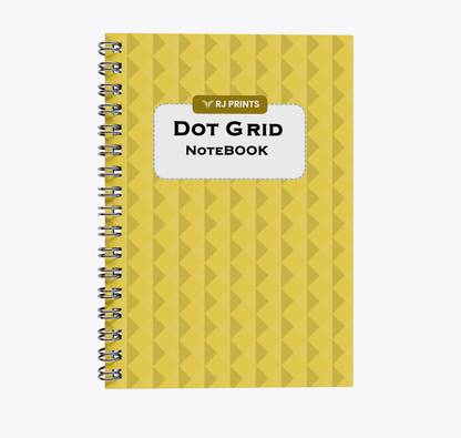 RJPRINTS Dot Grid Notebook A5 Notebook Plain 144 Pages