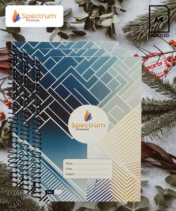 GARGANDASSOCI SPECTRUM A4 Notebook PLAIN AND UNRULLED 180 Pages