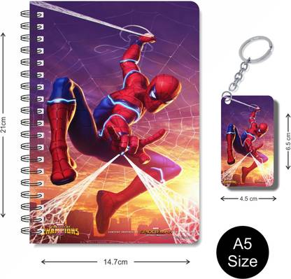 craft maniacs SPIDERMAN 2023 COLLECTION A5 Notebook RULED 160 Pages