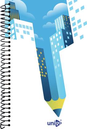 UNIGO Notebook A4 Notebook Unruled / Plain 200 Pages