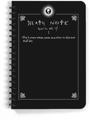 ComicSense Rule of Deathnote Anime A5 Note Book Blank 120 Pages