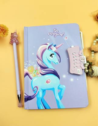 Paper Bear Unicorn A4 Diary ruled 70 Pages