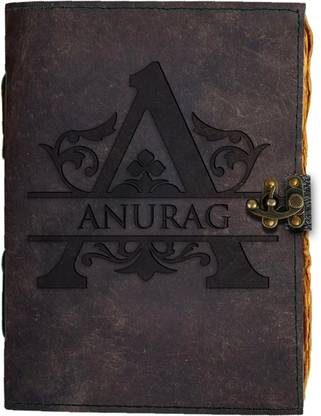 DI-KRAFT Handmade Classic Design Leather-ANURAG Printed Diary A5 Diary Unruled 200 Pages