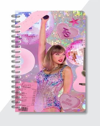 craft maniacs TAYLOR SWIFT 2024 COLLECTION A5 Notebook RULED 160 Pages
