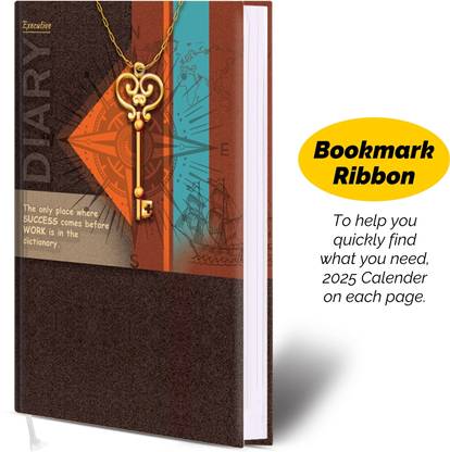 More Choice Planner with Mat Laminated Cover Diary with 80GSM Paper Quality A5 Diary Single Rule with Bookmark Ribbon 336 Pages