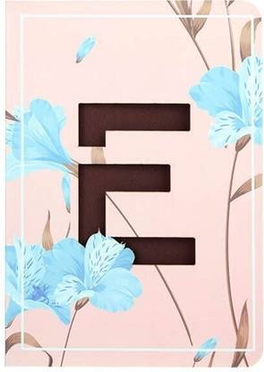 Doodle Initial E lasercut Notebook, B6 (6.69 X 4.72 X 0.5 Inches), 200 Pages, 80 GSM, Diary for Women B6 Notebook Ruled 192 Pages