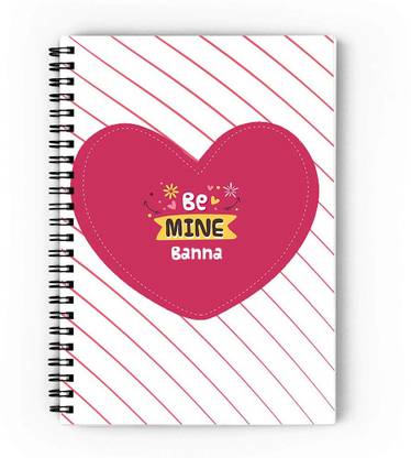 epheriwala Be mine Banna Print A5 Diary Unruled 140 Pages