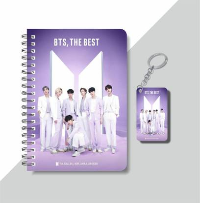 craft maniacs BTS CREW A5 160 RULED PAGES DIARY+ FREE BTS WOODEN KEYCHAIN FOR ARMY A5 Diary RULED 160 Pages