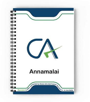 epheriwala CA Annamalai / Notebook for Chartered Accountant A5 Diary Unruled 140 Pages