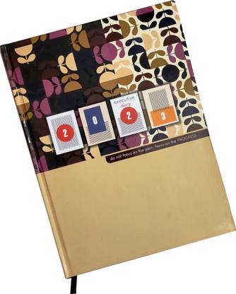 Excel 2023 Executive Style Superior Quality Diary with Excellent Design, Sunday Half Regular Diary Ruled 360 Pages