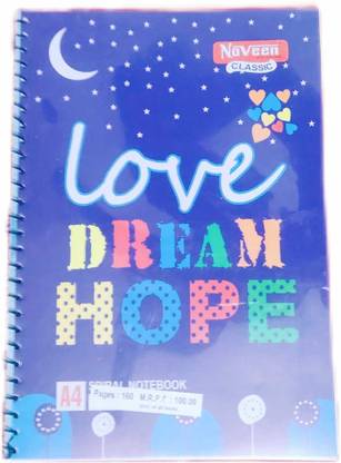 Naveen Spiral Bound A4 Notebook Ruled 300 Pages