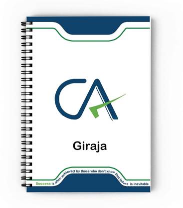 epheriwala CA Giraja / Notebook for Chartered Accountant A5 Diary Unruled 140 Pages