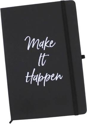 urban kiosk Make This Happen Diary| for Office & College Notes|Quotes & Poetry A5 Notebook Ruled 90 Pages