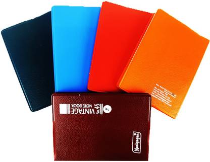 NEELGAGAN No. 45 Vintage Notebook Soft Cover P-7 (9.25cm x 12.25cm) Assorted Notebook Ruled 160 Pages