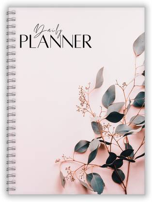TimeWise Daily Planner Minimalist Schedule your Day Journal A5 Planner Unruled 140 Pages