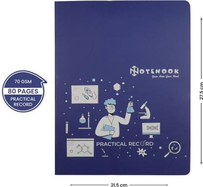 NoteNook Practical Record Regular Notebook Ruled 80 Pages