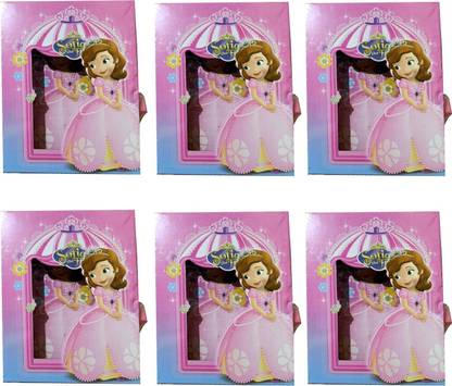 Furnish Marts Sofia fancy Diary with Lock Case for Kids Gifts Options-Pack of 6 A6 Diary Yes 60 Pages