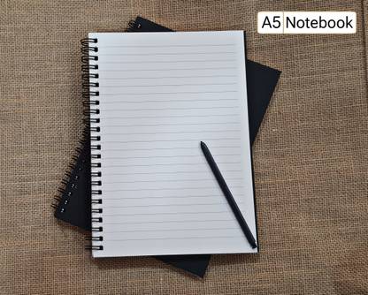 TORTUGA a5 Ruled A5 SPIRAL Bound (Black cover),Notebook, Journal, diary 50 sheets A5 Notebook Ruled 100 Pages