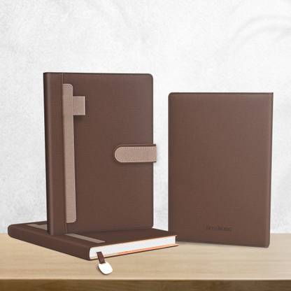 Amsburg Premium Pen Loop Journal Notebook Diary with PU Leather A5 Notebook Single Ruled 256 Pages