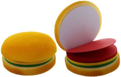 Revaj Burger Shape Soft Sponge Memo Pad/Mini Diary for Writing Assorted Note Pad Non Ruled 50 Pages
