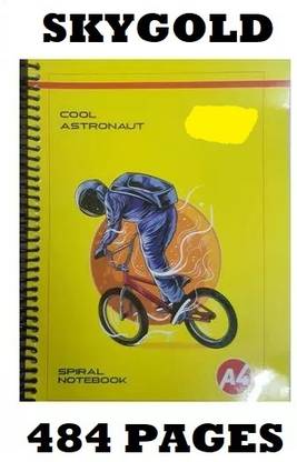 Osilor A4 SIZE RULED SPIRAL BINDING NOTEBOOK 484 PAGES PACK OF 1 (A4) A4 Notebook RULED 484 Pages