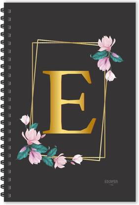 ESCAPER E letter diary (Ruled - A5), E initial Diary, E alphabet Notebook A5 Diary Ruled 160 Pages