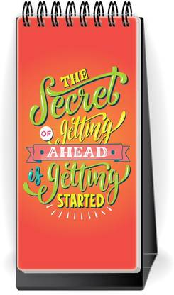 Nourish Desktop Standing To Do List Regular Desk Planner Ruled 50 Pages