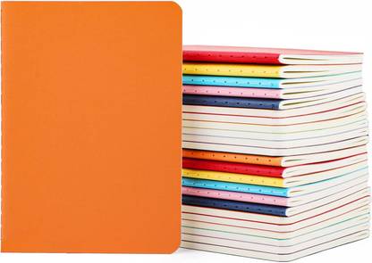 INNAXA Colorful Pocket Notebook,80GSM Thick Plain Paper Small Notebooks Multipack A6 Notebook Blank 64 Pages