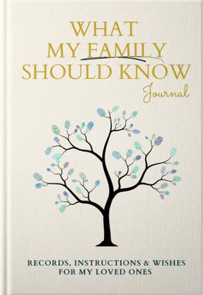 Family Journal What My Family Should Know - Journal & Organiser | finances, records & more Regular Planner/Organizer Ruled 155 Pages