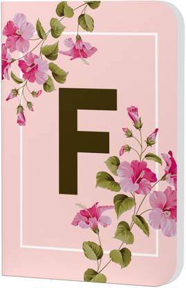 AccuPrints Initial F Premium Soft Bound Notebook A5 Diary Ruled 200 Pages