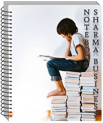 SHARMA BUSINESS SPIRAL NOTEBOOK 200 PAGES FOR SCHOOL AND OFFICE WORK SIZE A4 UNRULED (BOOK GIRL) A4 Notebook Unruled 200 Pages